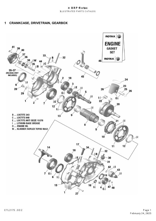 ROTAX DD2 - CRANKCASE / DRIVETRAIN / GEARBOX