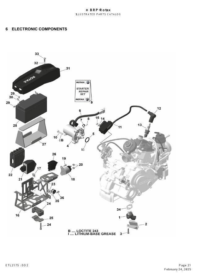 ROTAX DD2 - ELECTRONIC COMPONENTS