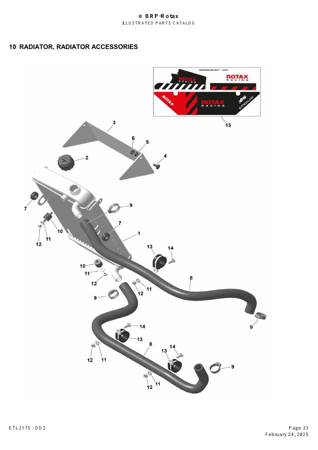 ROTAX DD2 - RADIATOR / ACCESSORIES