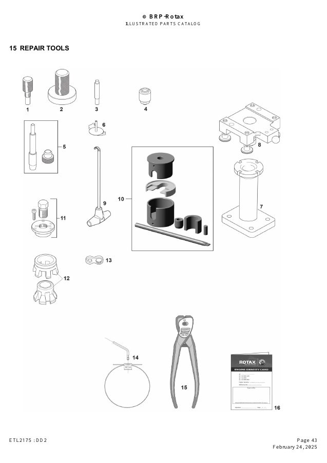 ROTAX DD2 - REPAIR TOOLS