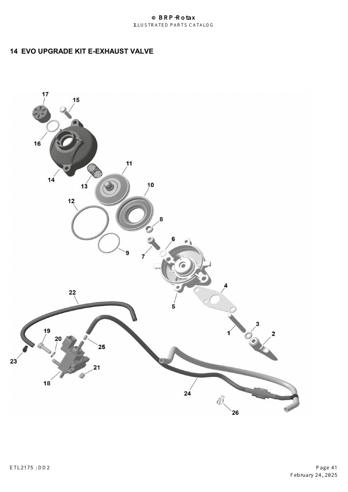 ROTAX DD2 - UPGRADE KIT E-EXHAUST VALVE