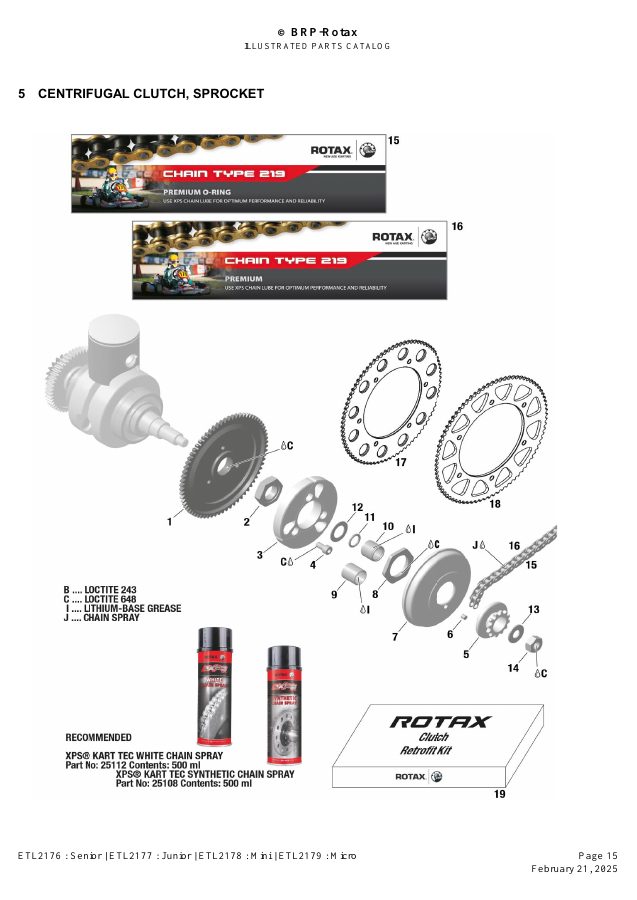 ROTAX MAX EVO - CENTRIFUGAL CLUTCH / SPROCKET
