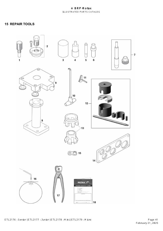 ROTAX MAX EVO - REPAIR TOOLS